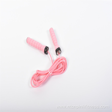 Non-slip PVC Sweatband Handle Skipping Rope